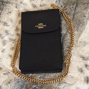 Authentic Coach crossbody cell phone case